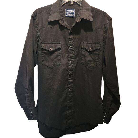 Hard Fought Hallelujah Wrangler Pearl Snap Western Custom Upcycled Shirt Men's M - Picture 3 of 4